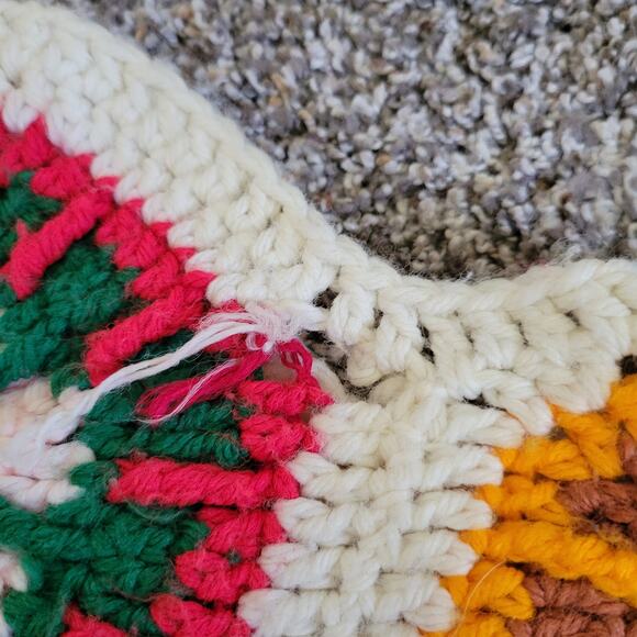 Handmade Crochet Hexagon Blanket 44" x 74" - Picture 7 of 7